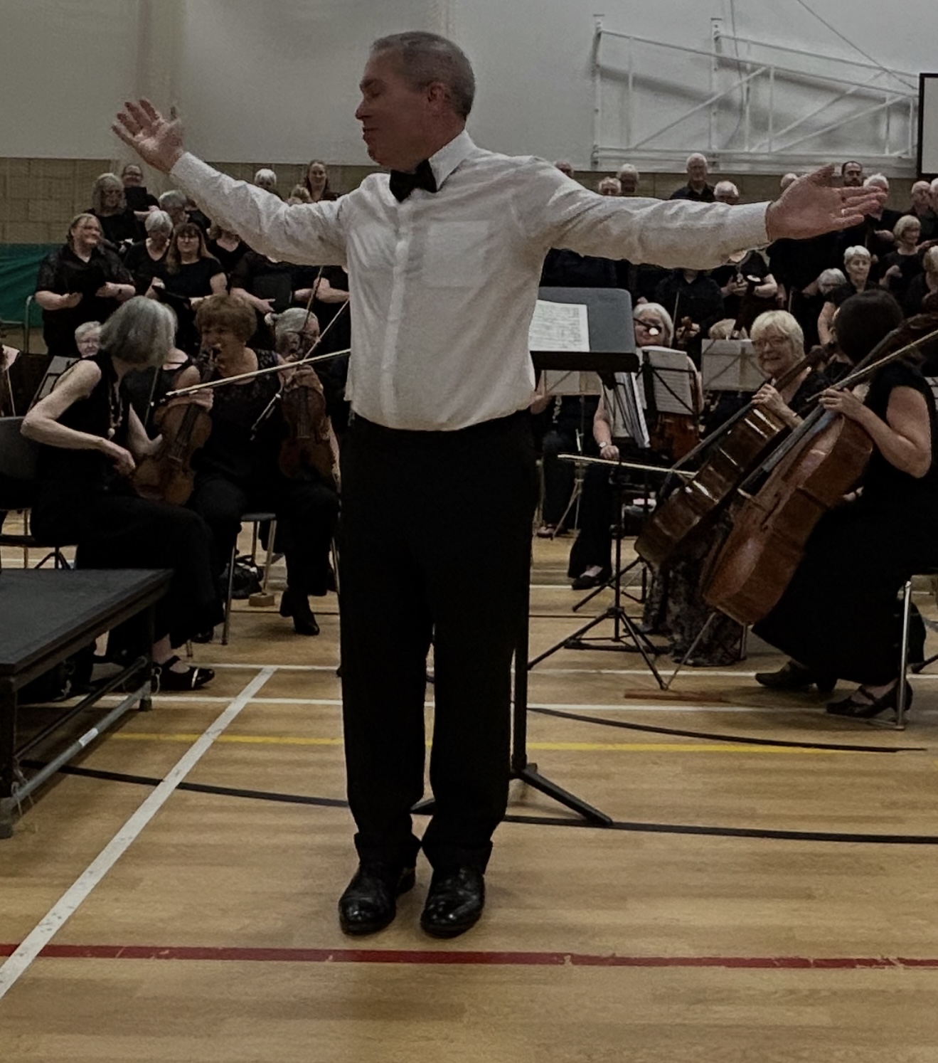 After conducting Messiah. 